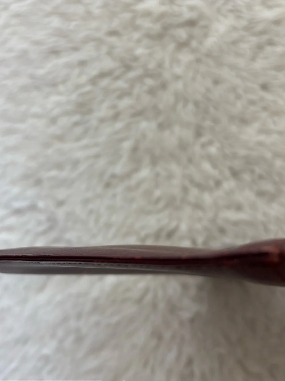 Cartier Burgundy Leather Vintage Small Pouch size 7.57”x5” approx